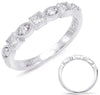 .35CT DIAMOND 14KT WHITE GOLD 3D ROUND & PRINCESS SEMI ETERNITY ANNIVERSARY RING