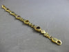 ESTATE WIDE 6CT AAA MULTI GEM 14KT YELLOW GOLD 3D MULTI HEART LOVE BRACELET