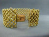 ANTIQUE 33MM WIDE 18K YELLOW GOLD HAND CRAFTED SOLID BRACELET ONE OF A KIND#1557