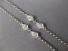 LARGE 5.25CT DIAMOND & AAA ONYX 18KT WHITE GOLD CHANDELIER LARIAT FUN NECKLACE