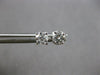 ESTATE .50CT DIAMOND 14KT WHITE GOLD 3D ROUND 4 PRONG SCREWBACK STUD EARRINGS