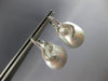 EXTRA LARGE .32CT DIAMOND & AAA SOUTH SEA PEARL 18KT WHITE GOLD HANGING EARRINGS