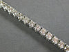 ESTATE 7.30CT DIAMOND 14KT WHITE GOLD 3D CLASSIC FOUR PRONG TENNIS BRACELET