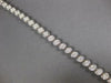 WIDE 2.07CT DIAMOND 14KT WHITE GOLD CLUSTER BEZEL PRONG CLASSIC TENNIS BRACELET