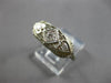 ANTIQUE ART DECO .26CT OLD MINE DIAMOND 14KT WHITE GOLD ANNIVERSARY RING #27890