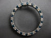 LARGE 1.45CT WHITE & BLUE DIAMOND 14K WHITE GOLD CIRCLE OF LIFE FLOATING PENDANT