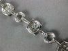 LARGE 3.70CT DIAMOND 18KT WHITE GOLD 3D CLUSTER CIRCLE OF LIFE TENNIS BRACELET