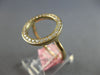 ESTATE .33CT DIAMOND 14KT YELLOW GOLD 3D CLASSIC ROUND CIRCLE OF LIFE FUN RING