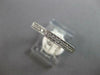 ESTATE .52CT DIAMOND 14KT WHITE GOLD 3MM FILIGREE SEMI ETERNITY ANNIVERSARY RING