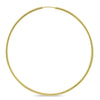 ESTATE LARGE 14KT YELLOW GOLD 3D CLASSIC FLEXIBLE HOOP HANGING EARRINGS