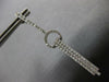 LONG 1.25CT DIAMOND 18KT WHITE GOLD MULTI BAR CHANDELIER HANGING EARRINGS #27662