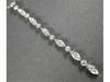 ESTATE .24CT DIAMOND 14K WHITE GOLD 3D ELONGATED MARQUISE SHAPE JOURNEY PENDANT|WC8721D-1