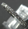 .61CT DIAMOND 18K WHITE GOLD 2MM SHARED PRONG 3/4TH ETERNITY LUCIDA WEDDING RING