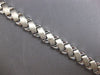 ESTATE WIDE 14KT WHITE GOLD 3D CLASSIC MATTE & SHINY X LOVE BRACELET
