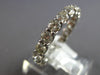 1.12CT DIAMOND 14KT WHITE GOLD 3D SHARED PRONG ETERNITY WEDDING ANNIVERSARY RING