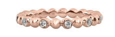 .29CT DIAMOND 18KT ROSE GOLD 3D BEZEL ETOILE ETERNITY WEDDING ANNIVERSARY RING
