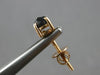 ESTATE 1.06CT BLACK DIAMOND 14KT ROSE GOLD 3D CLASSIC ROUND SCREWBACK EARRINGS