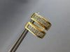 1.50CT DIAMOND 14KT YELLOW GOLD PRINCESS INVISIBLE HUGGIE HOOP HANGING EARRINGS