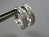 ESTATE .25CT DIAMOND 14KT WHITE GOLD CLASSIC ROUND HUGGIE HOOP HANGING EARRINGS