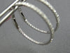 .65CT DIAMOND 14KT WHITE GOLD 3D CLASSIC 1.5MM INSIDE OUT HOOP HANGING EARRINGS