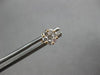 ESTATE SMALL .38CT DIAMOND 18KT ROSE GOLD 3D ROUND INVISIBLE STUD EARRINGS
