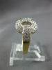 ESTATE WIDE .88CT DIAMOND 14KT 2 TONE GOLD 3D LOVE KNOT FUN RING #27631