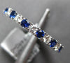 1.40CT DIAMOND & AAA SAPPHIRE 18KT WHITE GOLD ETERNITY WEDDING ANNIVERSARY RING