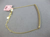 ESTATE .34CT DIAMOND 14KT YELLOW GOLD 3D CLASSIC ROUND BAR FUN BRACELET