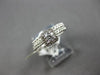 .40CT DIAMOND 14KT WHITE GOLD CLASSIC ROUND SQUARE ENGAGEMENT WEDDING RING SET