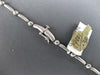 .30CT DIAMOND 14KT WHITE GOLD 3D SOLITAIRE 2 STONE MATTE & SHINY LOVE NECKLACE