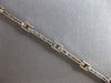 .50CT DIAMOND 14KT WHITE GOLD 3D MATTE & SHINY RECTANGULAR FUN TENNIS BRACELET