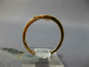 ESTATE .17CT DIAMOND 18KT ROSE GOLD 3D SIDEWAYS CROSS FRIENDSHIP FUN RING