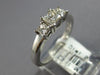 .98CT DIAMOND 14K WHITE GOLD CLASSIC PAST PRESENT FUTURE 3 STONE ENGAGEMENT RING