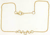 ESTATE .28CT DIAMOND 14KT YELLOW GOLD 3D BEZEL 6 STONE ETOILE FUN BRACELET