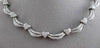 ESTATE LARGE 2.70CT DIAMOND 18KT WHITE GOLD HEART DIAMOND BY THE YARD NECKLACE