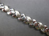 ESTATE WIDE 14KT WHITE GOLD CLASSIC MATTE & SHINY LOVE KNOT DESIGN FUN BRACELET