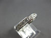 .76CT DIAMOND 14KT WHITE GOLD 3D CHANNEL COMFORT FIT WEDDING ANNIVERSARY RING