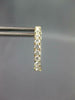 ESTATE .78CT DIAMOND 18KT YELLOW GOLD CLASSIC INSIDE OUT HUGGIE HANGING EARRINGS