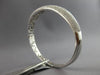 LARGE 3.75CT DIAMOND 18K WHITE GOLD MULTI ROW SEMI ETERNITY CUFF BANGLE BRACELET