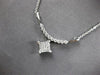 .50CT DIAMOND 14KT WHITE GOLD 3D ROUND & PRINCESS INVISIBLE GEOMETRICAL NECKLACE