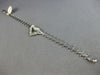 ESTATE .50CT DIAMOND 14KT WHITE GOLD 3D CLASSIC OPEN HEART LOVE FUN BRACELET