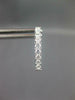 ESTATE .78CT DIAMOND 18KT WHITE GOLD CLASSIC INSIDE OUT HUGGIE HANGING EARRINGS