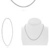 ESTATE 8.0CT DIAMOND 14KT WHITE GOLD 3D CLASSIC ROUND ETERNITY TENNIS NECKLACE