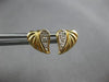 ESTATE .07CT DIAMOND 14KT WHITE & YELLOW GOLD CLASSIC HEART STUD EARRINGS #28064