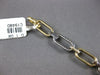 1.08CT DIAMOND 14KT 2 TONE GOLD 3D ROUND OVAL LINK BY THE YARD TENNIS BRACELET