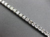 ESTATE LARGE & WIDE 6.71CT DIAMOND 14KT WHITE GOLD CLASSIC ROUND TENNIS BRACELET