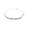 2.35CT DIAMOND & AAA SAPPHIRE 14KT WHITE GOLD 3D CLASSIC ROUND TENNIS BRACELET