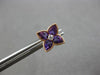 1.81CT DIAMOND & AAA AMETHYST 14K ROSE GOLD PEAR SHAPE & ROUND FILIGREE EARRINGS