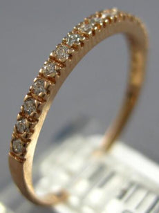 .16CT DIAMOND 14KT ROSE GOLD 3D ROUND SEMI ETERNITY WEDDING ANNIVERSARY RING