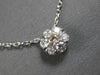 .60CT DIAMOND 14KT WHITE GOLD FLOWER INVISIBLE BY THE YARD LOVE NECKLACE #27664
